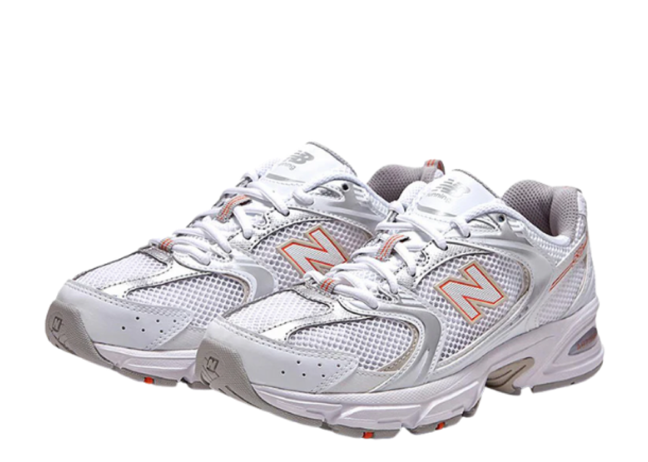 New Balance 530 White Silver Retro Orange - photo 2