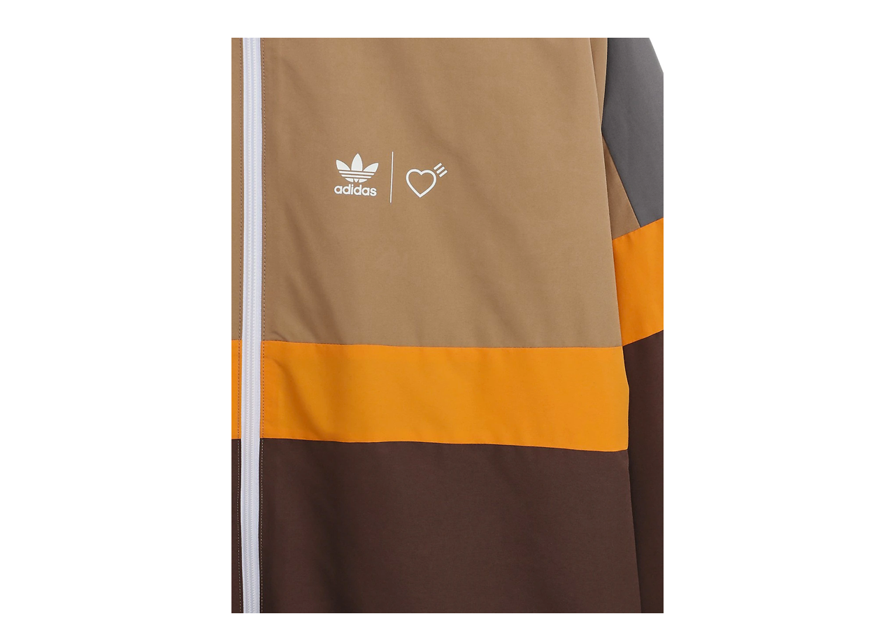 Adidas X Human Made Windbreaker Jacket Brown - photo 3