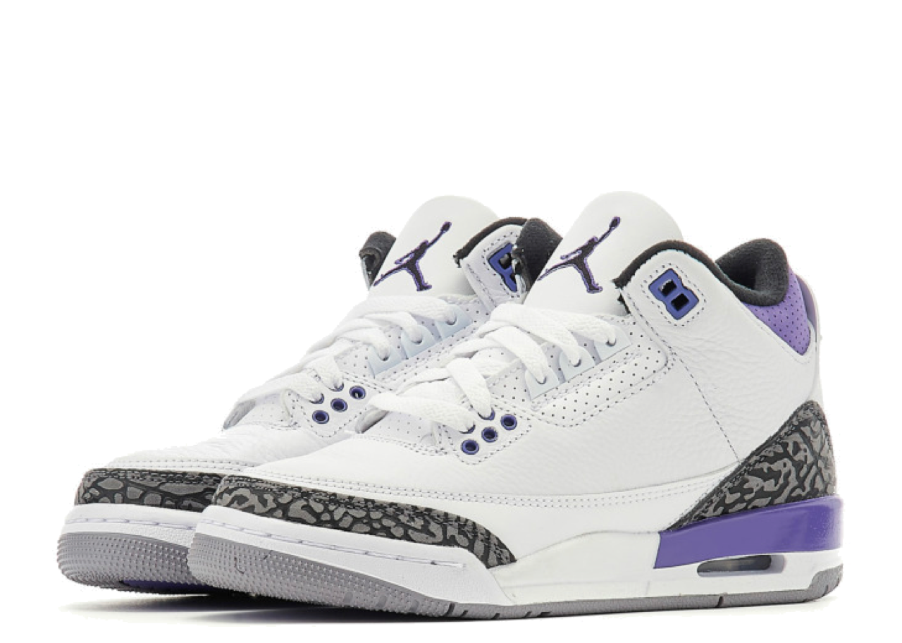 Air Jordan 3 Retro Dark Iris (Grade School) - photo 2
