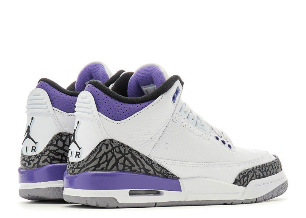 Air Jordan 3 Retro Dark Iris (Grade School) - photo 3