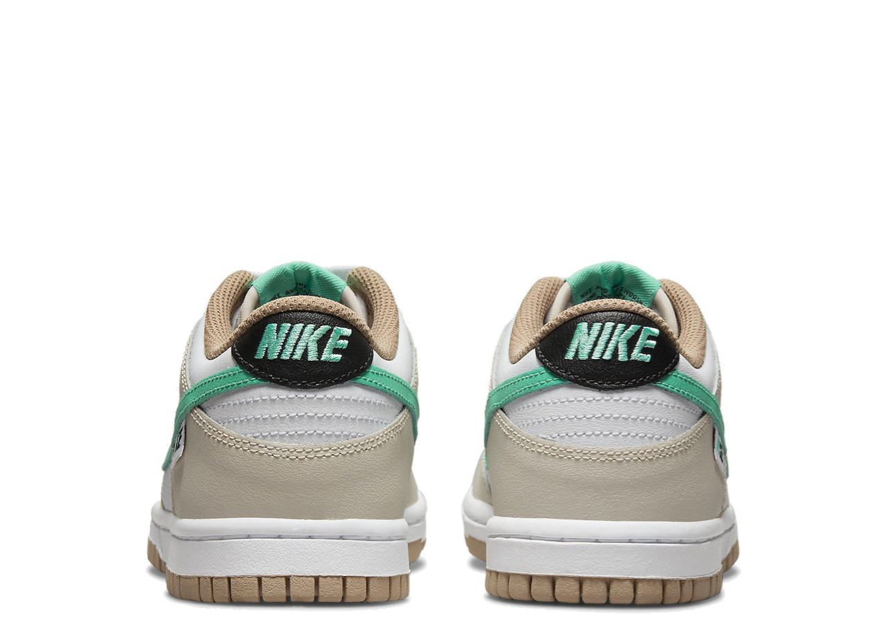 Nike Dunk Low Split Seam White Tan Mint (Grade School) - photo 3