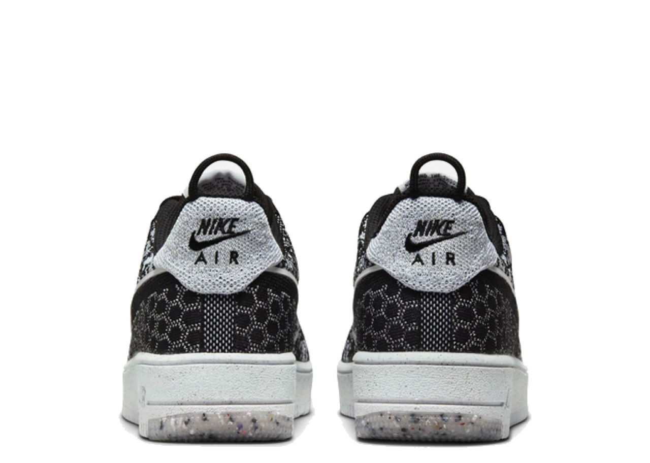 Nike Air Force 1 Crater Flyknit NN Black Pure Platinum (Grade School) - photo 3