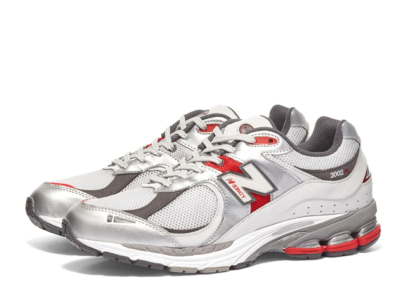 New Balance 2002R Silver Metallic Team Red - photo 2