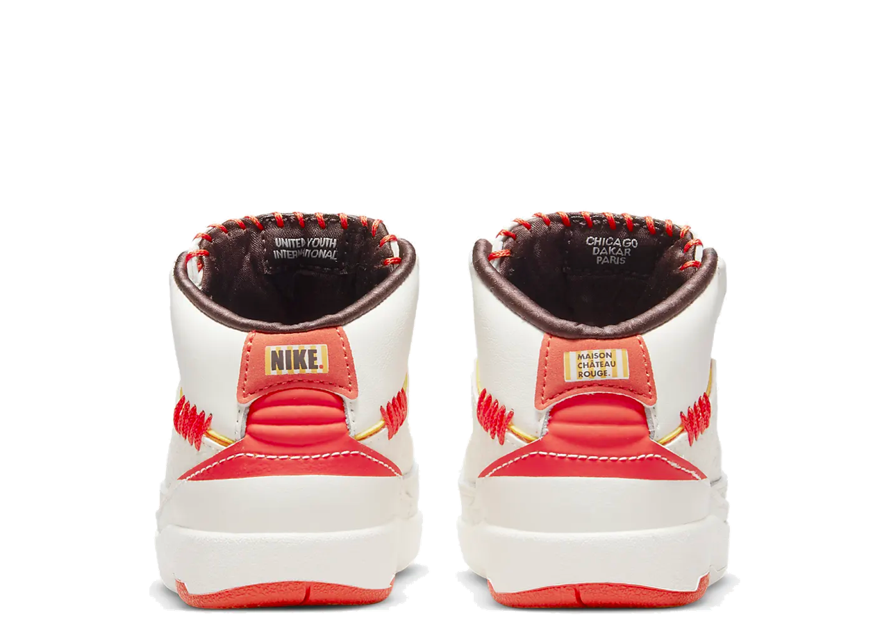 Jordan 2 Retro SP Maison Chateau Rouge (Toddler) - photo 3