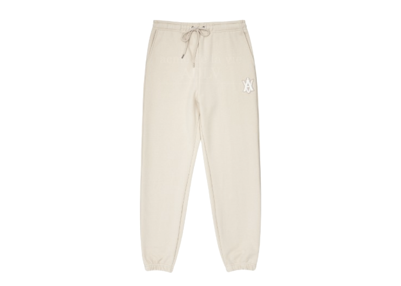Acme De La Vie A Logo Emblem Patch Training Pants Beige