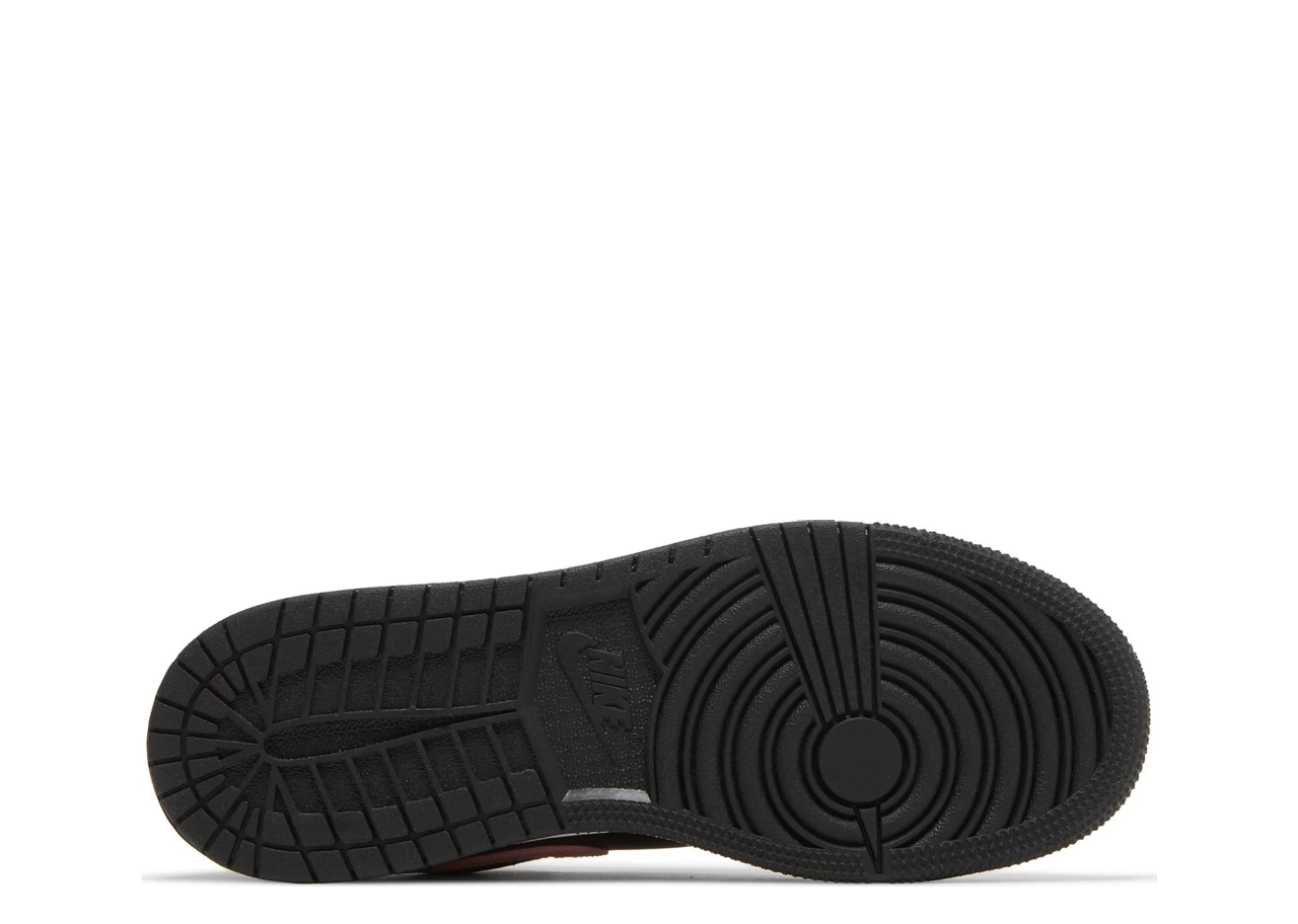 Air Jordan 1 Low Black Grey Pink (Grade School) - photo 4