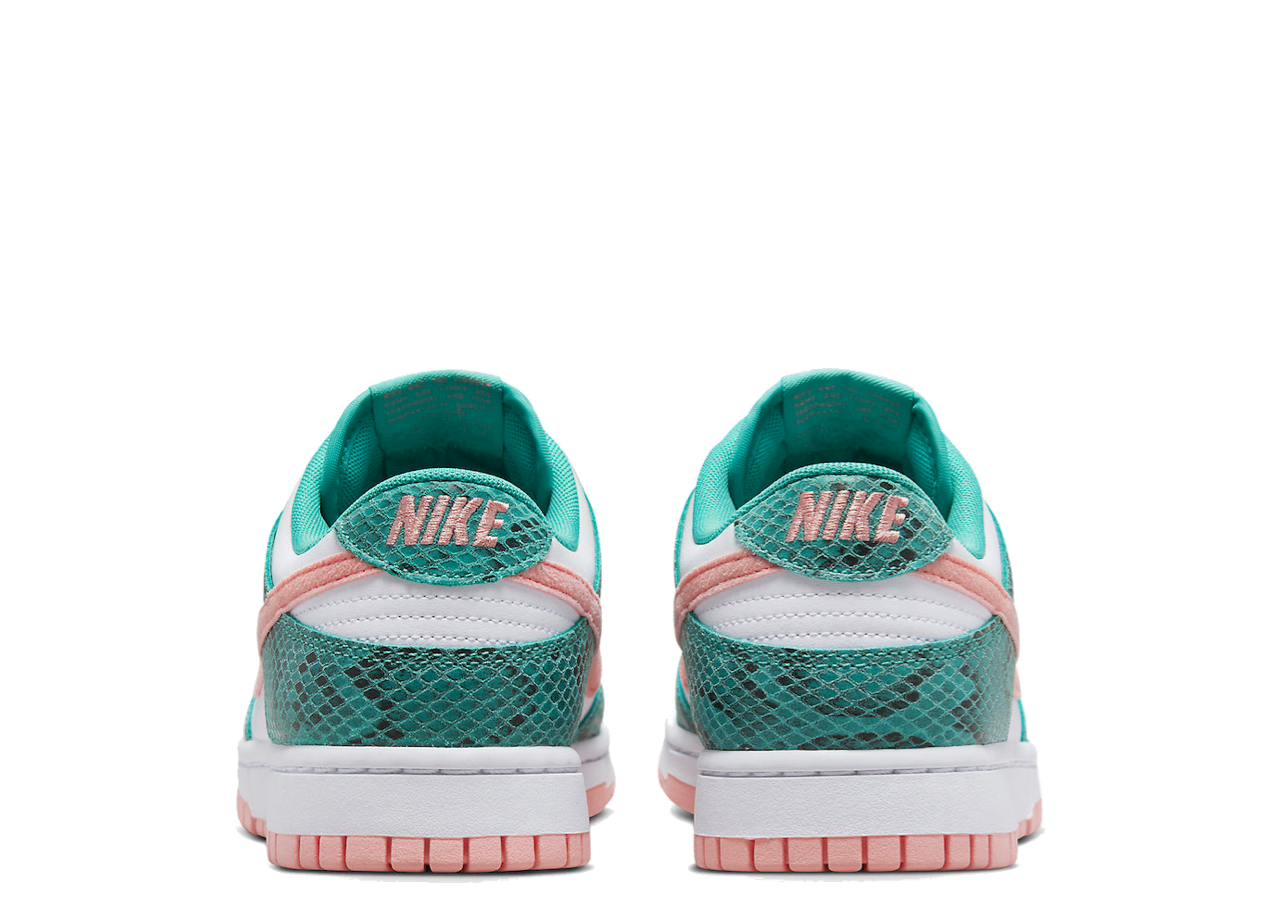 Nike Dunk Low Snakeskin Washed Teal Bleached Coral - photo 3
