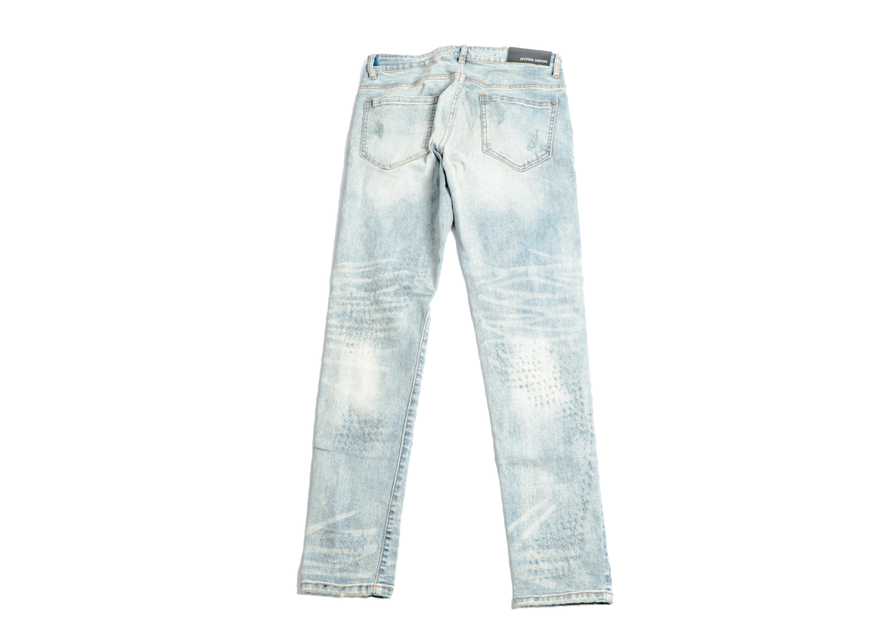 Hyper Denim LT Blue SLIT Jeans - photo 2
