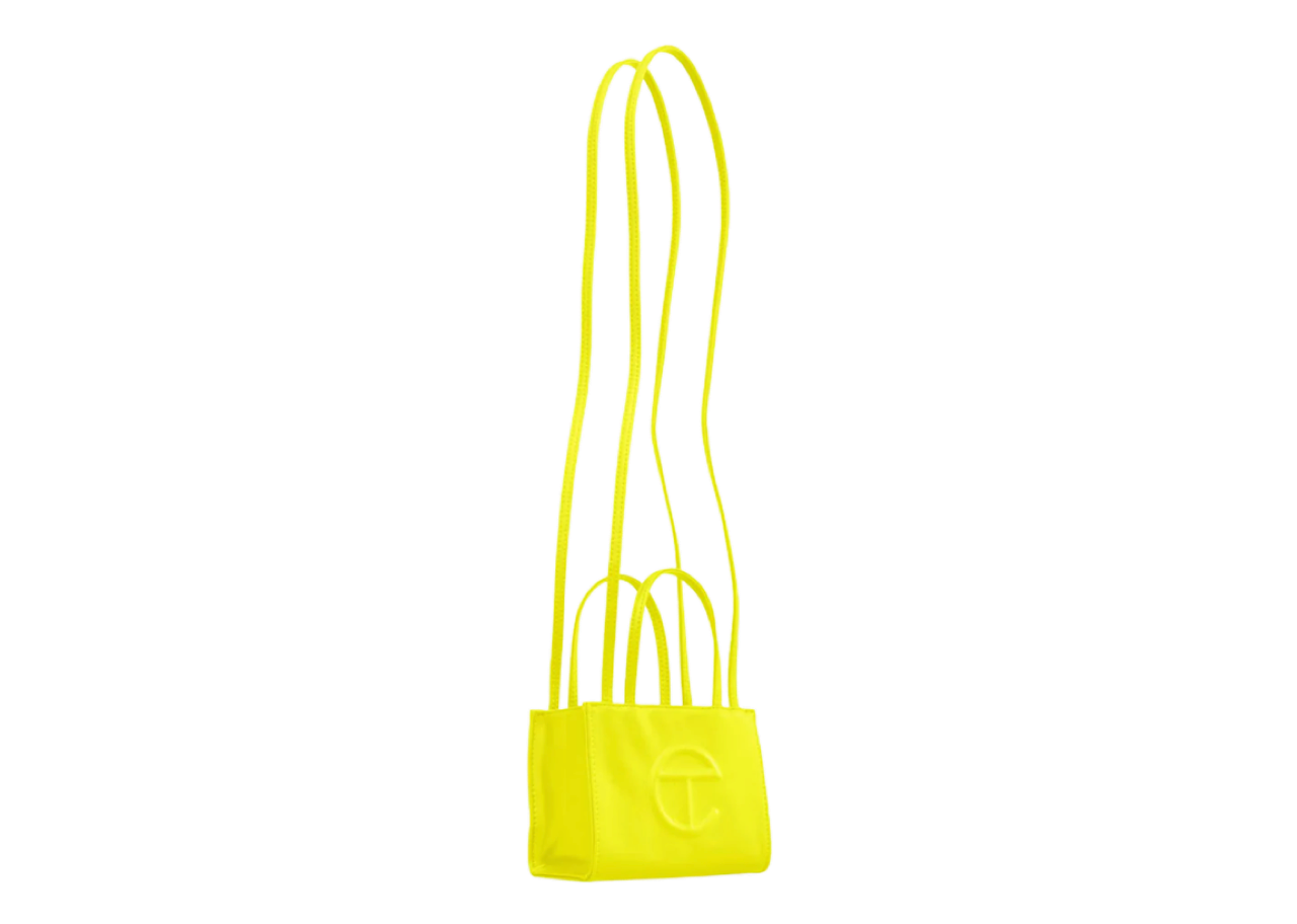Telfar Small Highlighter Yellow Shopping Bag - photo 2