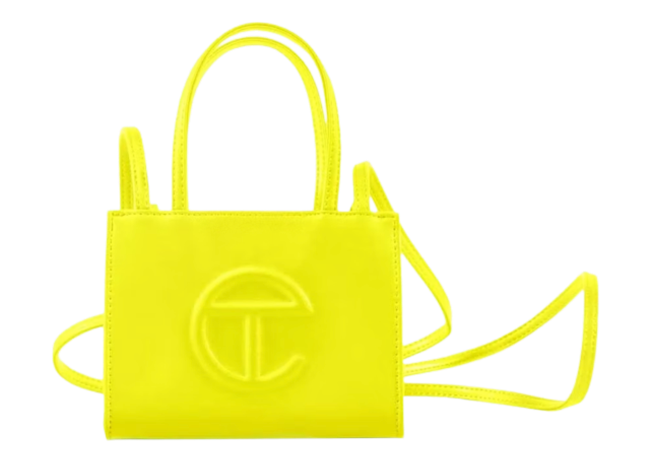 Telfar Small Highlighter Yellow Shopping Bag