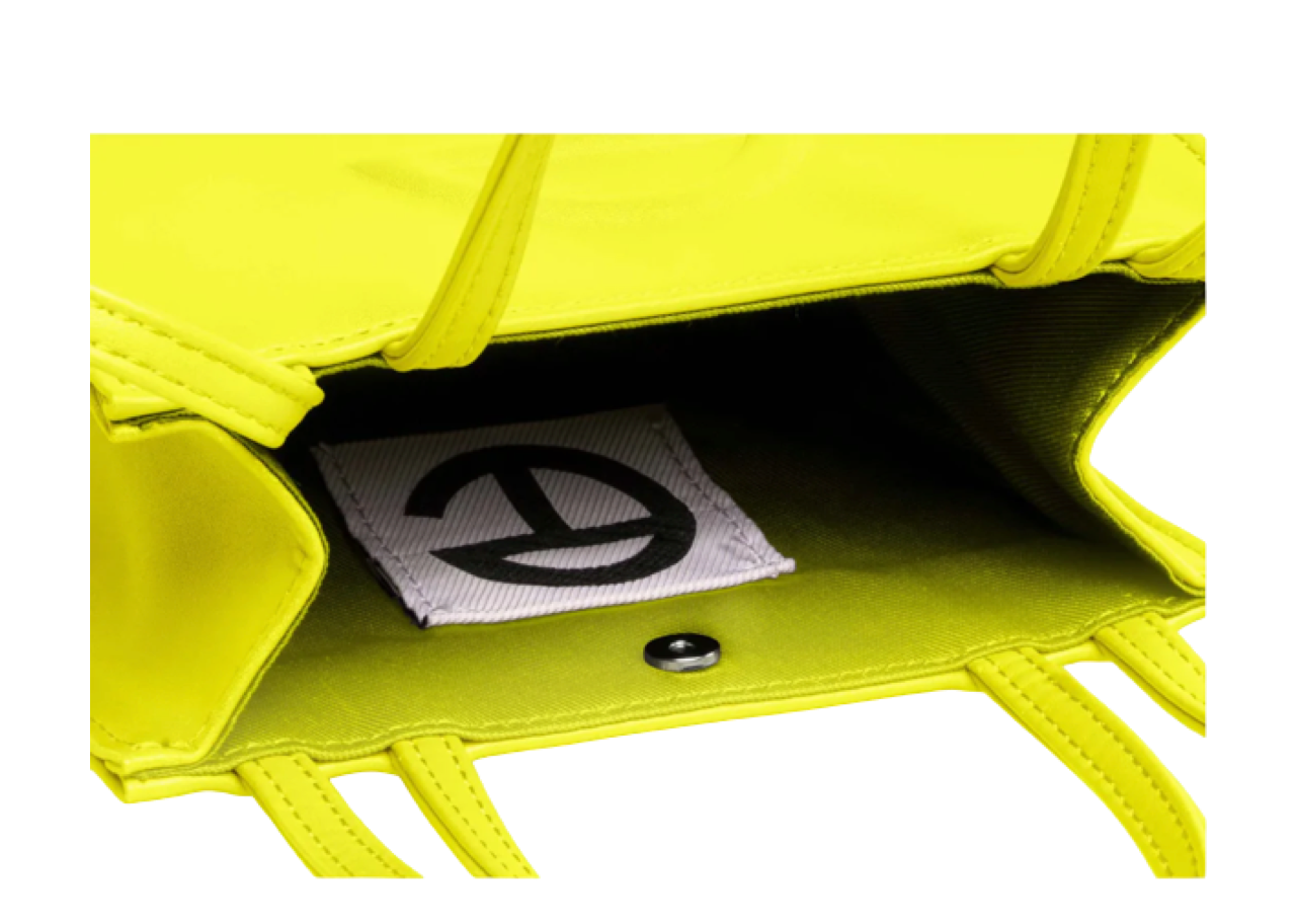 Telfar Small Highlighter Yellow Shopping Bag - photo 3