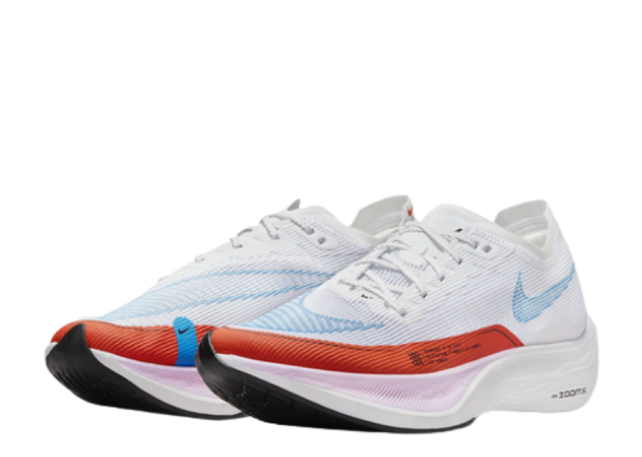 Nike ZoomX VaporFly Next% 2 White Laser Blue Rush Orange (Women's) - photo 2