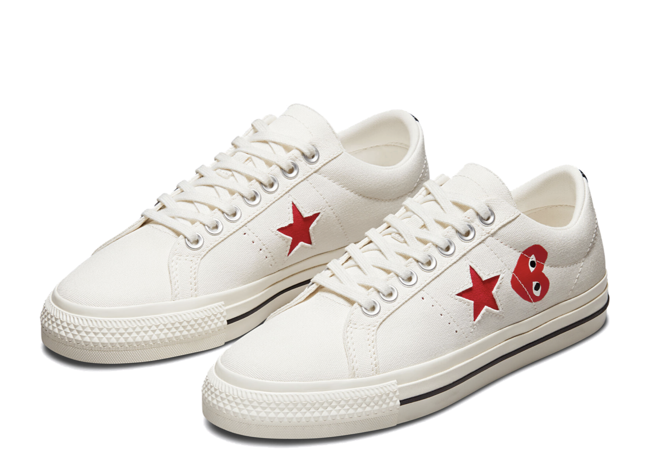 Converse One Star Ox Comme des Garcons PLAY White - photo 2
