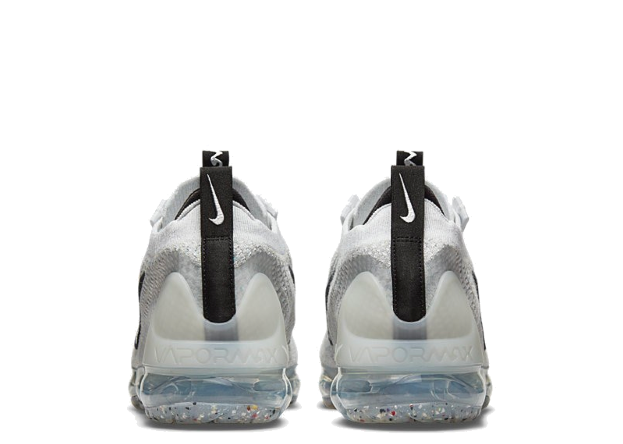 Nike Air VaporMax 2021 FK White Black Metallic Silver - photo 3