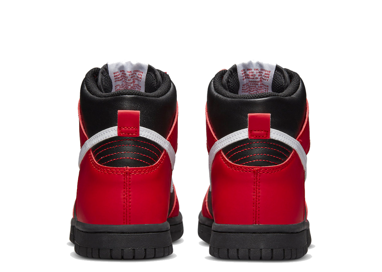 Nike Dunk High Black Red (Grade School) - photo 3