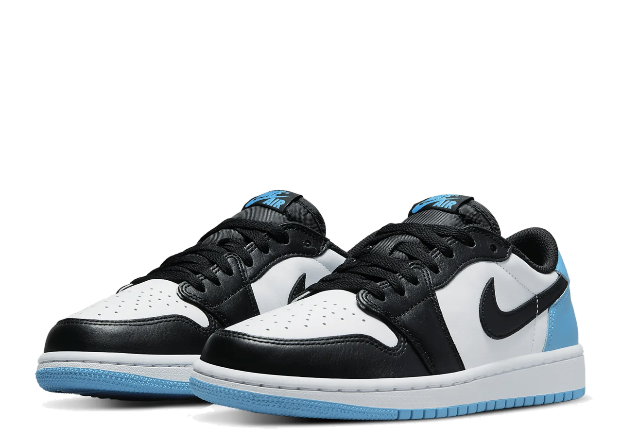 Air Jordan 1 Low Black Dark Powder Blue (Women's) - photo 2
