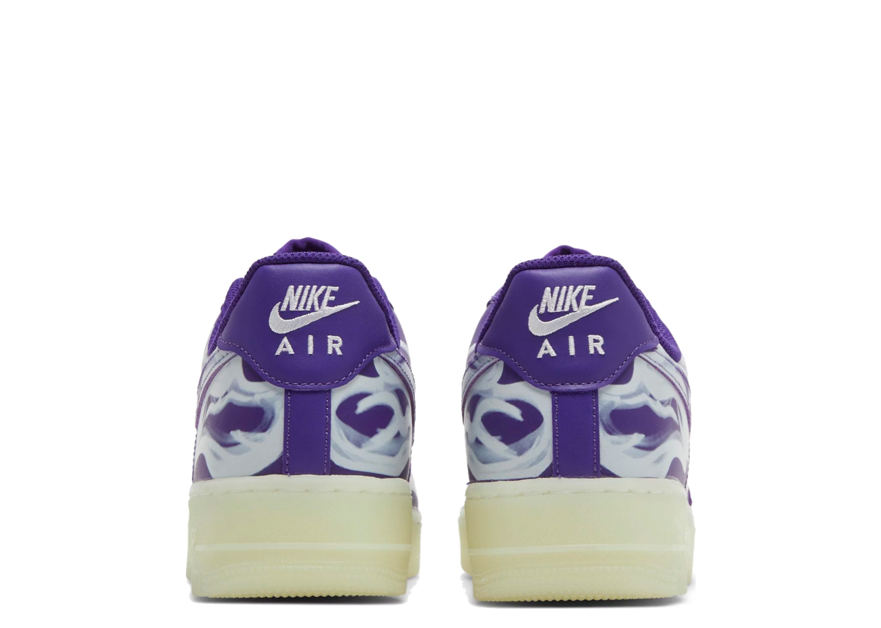 Nike Air Force 1 Low '07 QS Purple Skeleton Halloween (2021) - photo 3