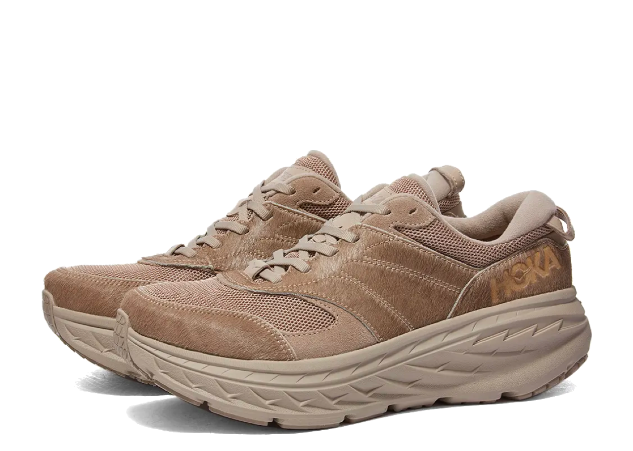 Hoka One One Bondi L Engineered Garments Taupe Cow Hair - photo 2