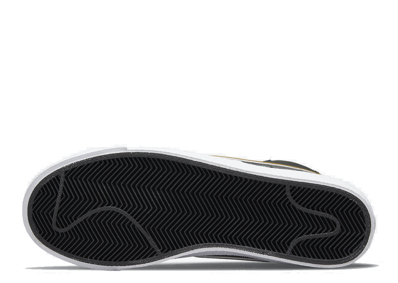 Nike Blazer Mid '77 Essential Black Metallic Gold (Women's) - photo 4