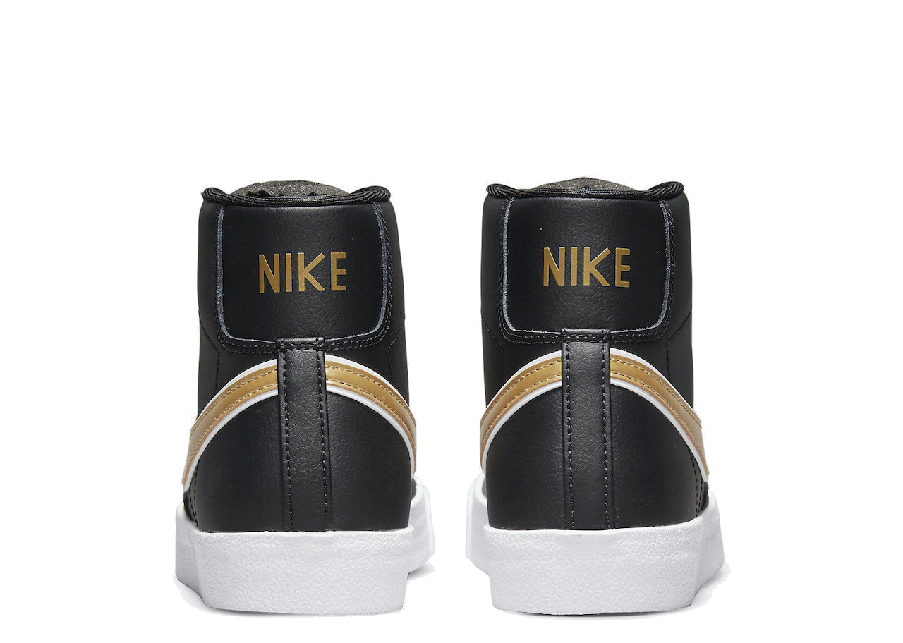 Nike Blazer Mid '77 Essential Black Metallic Gold (Women's) - photo 3
