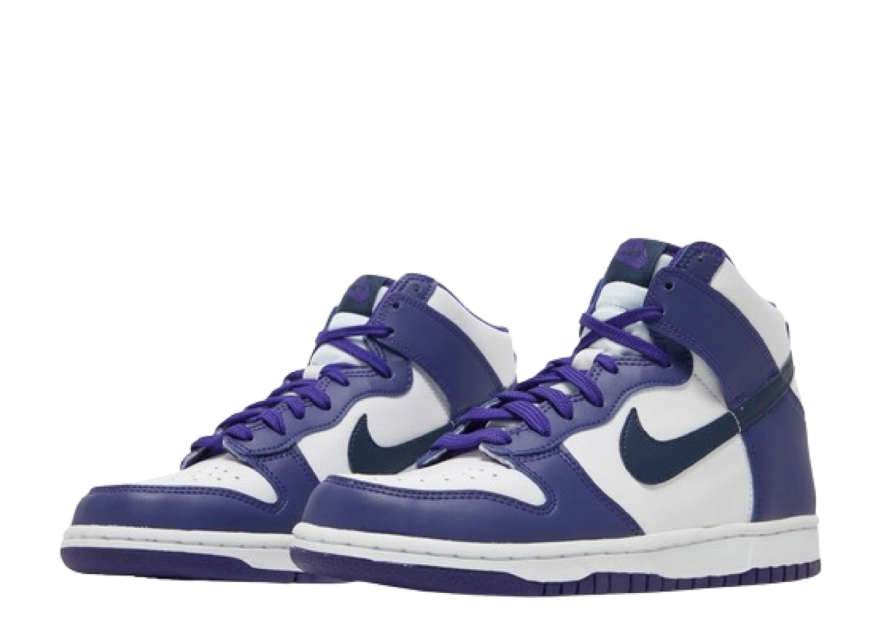 Nike Dunk High Electro Purple Midnght Navy (Grade School) - photo 2