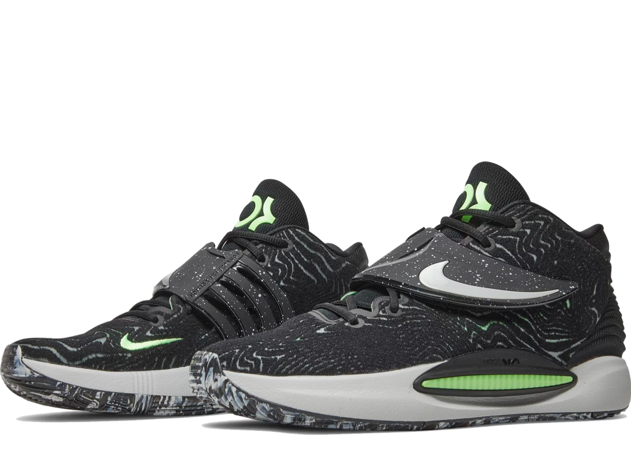 Nike KD 14 Black Lime Glow - photo 2
