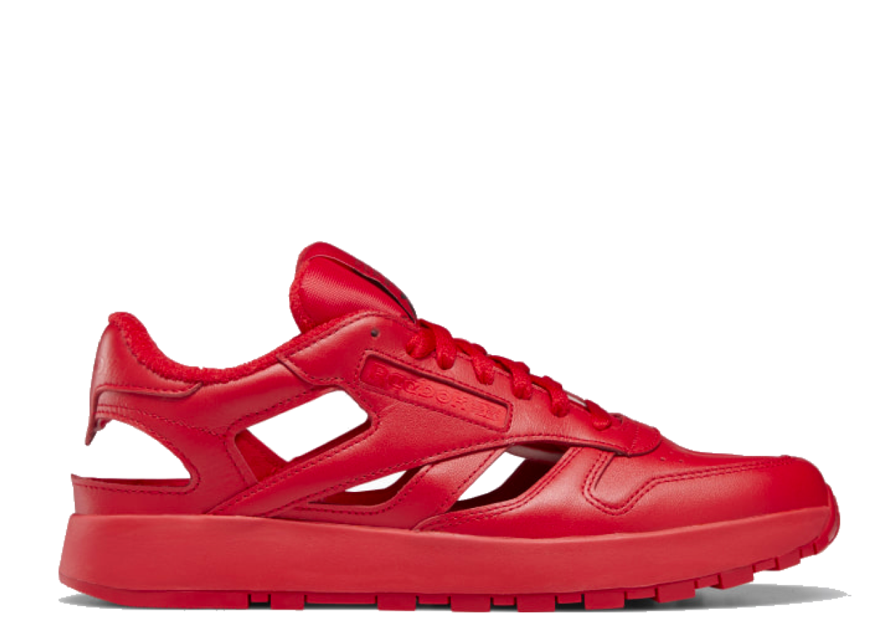 Reebok Classic Leather Tabi Decortique Low Maison Margiela Red