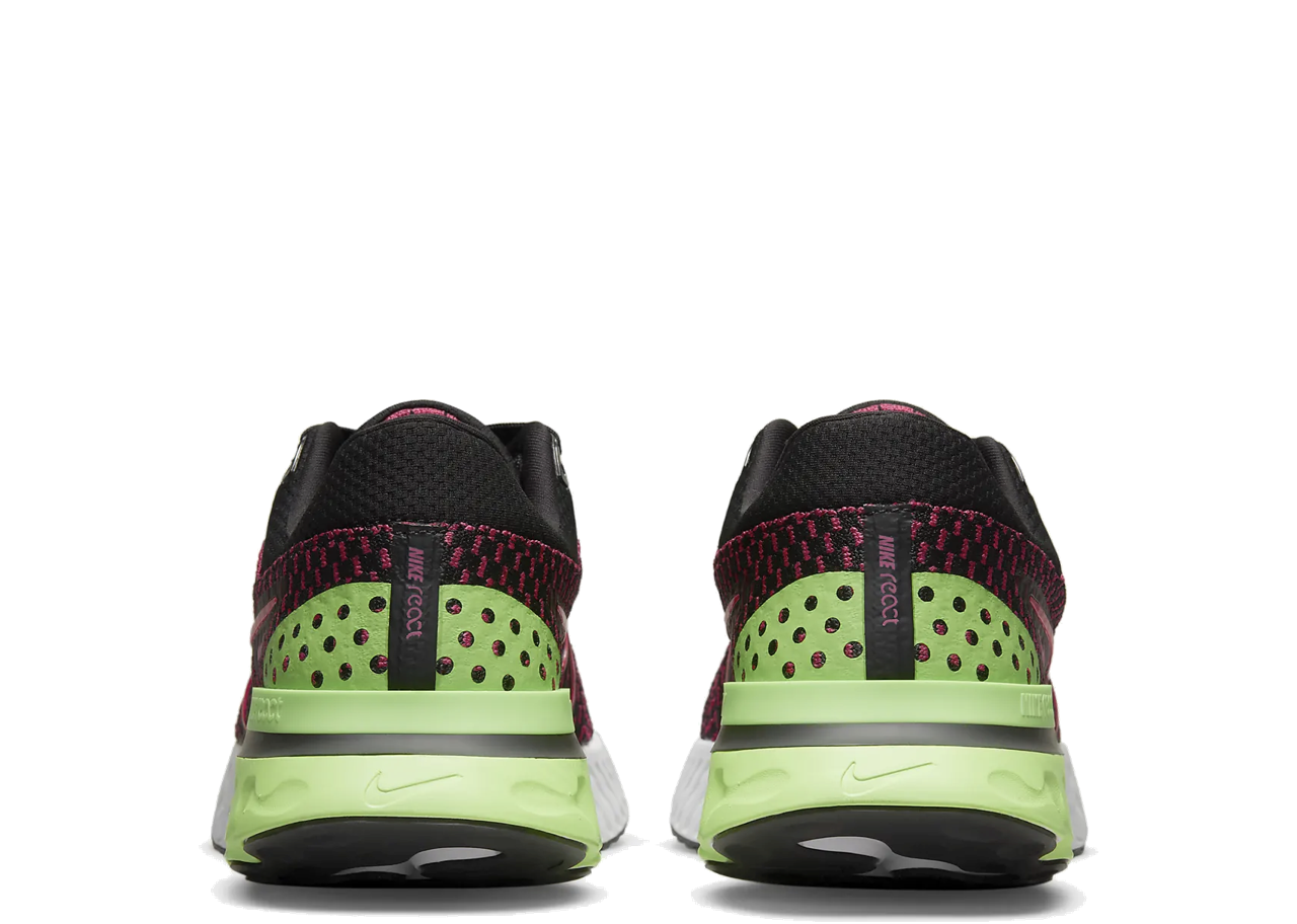 Nike React Infinity Run Flyknit 3 Green Strike Team Red - photo 3