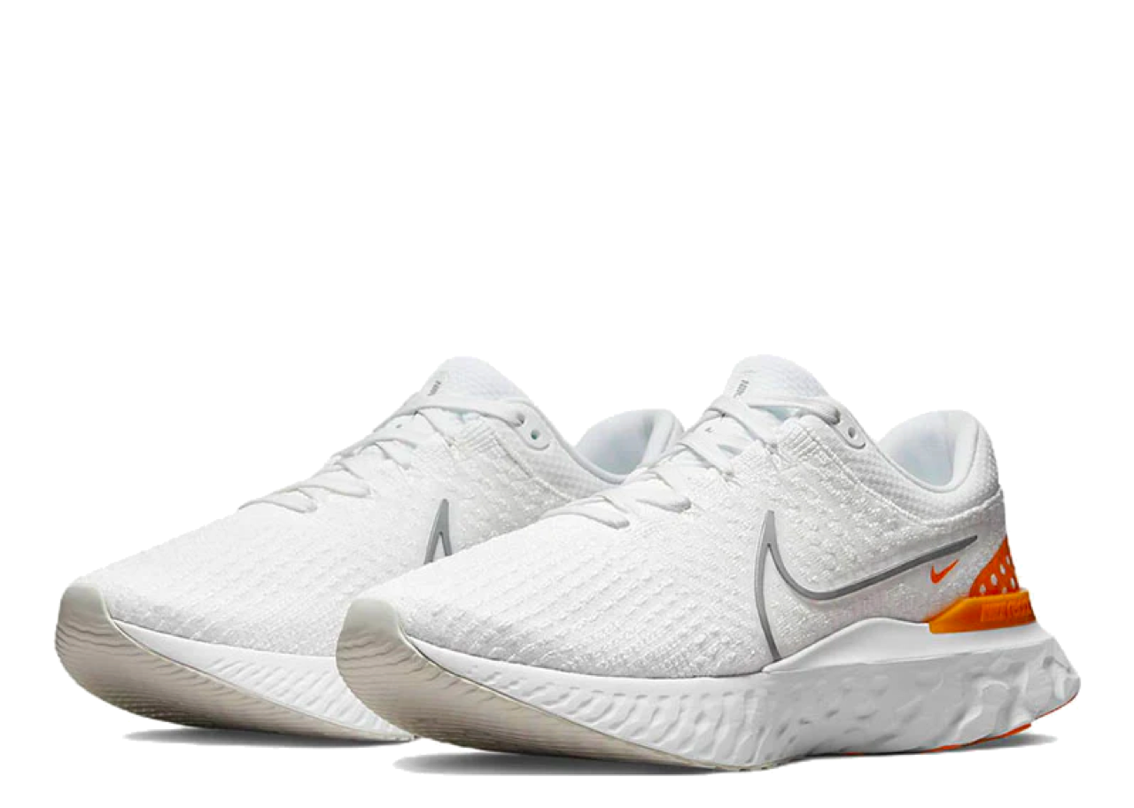 Nike React Infinity Run Flyknit 3 White Grey Kumquat - photo 2