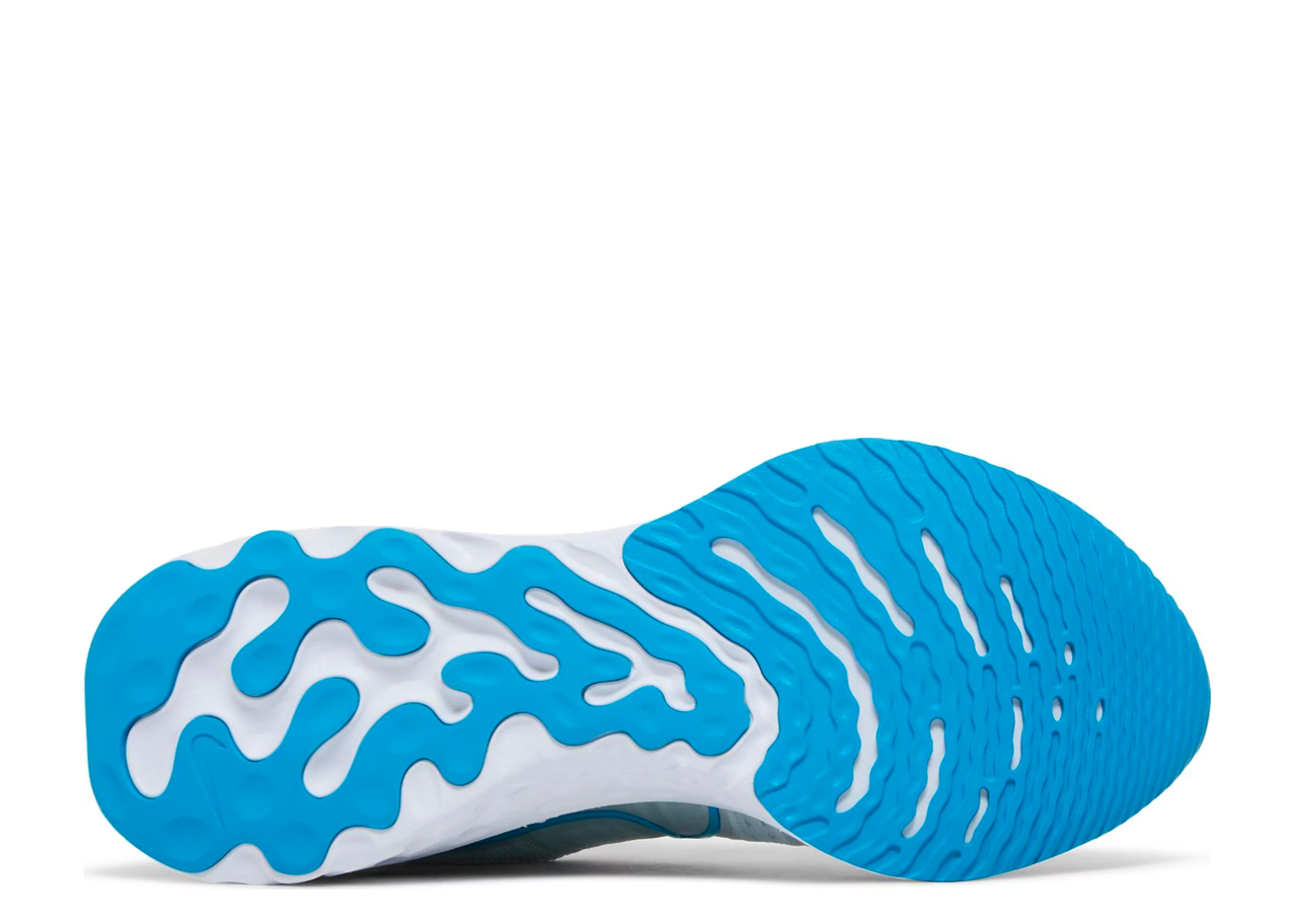 Nike React Infinity Run Flyknit 2 Pure Platinum Emerald Laser Blue - photo 4