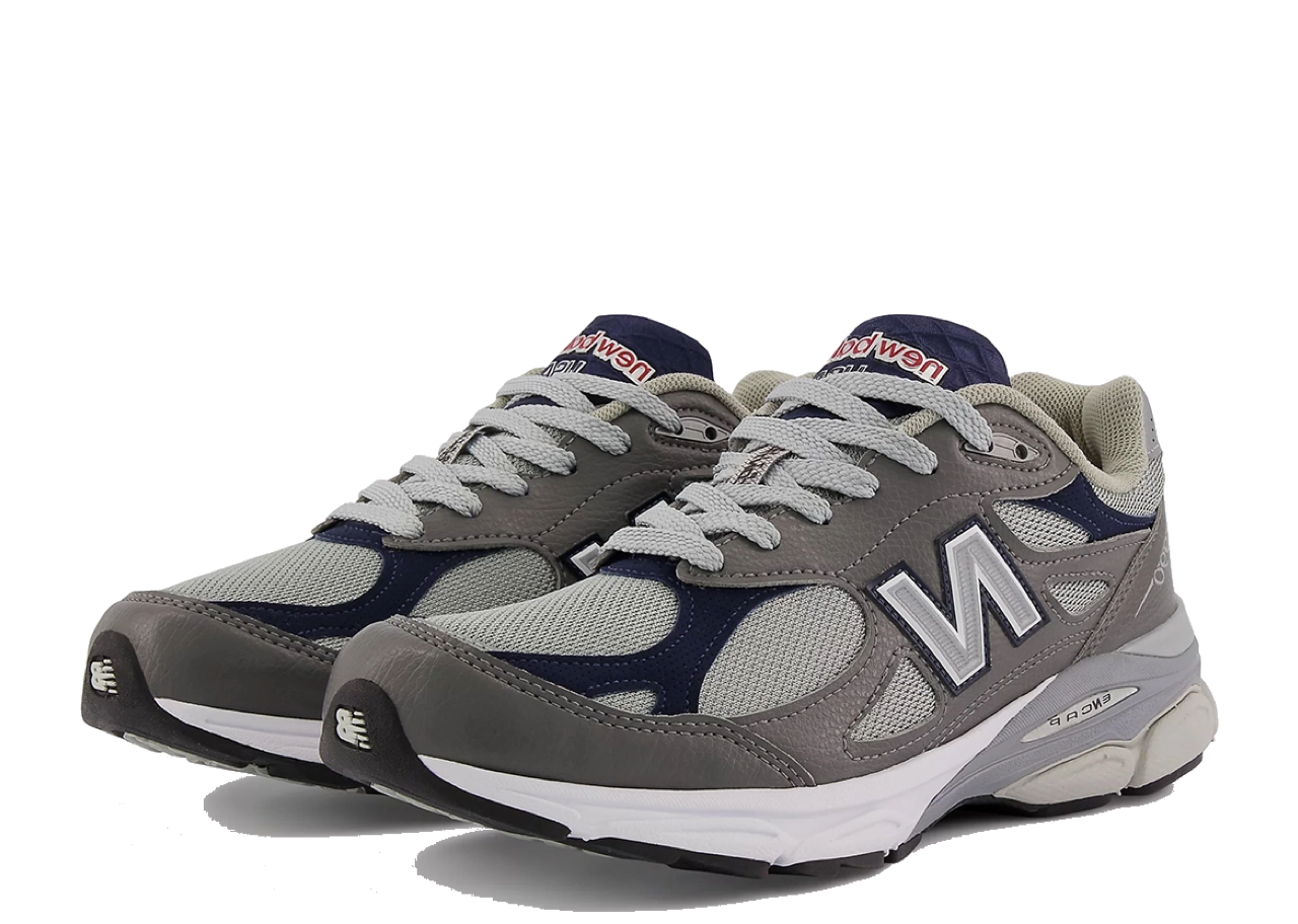 New Balance 990v3 Elephant Grey Navy - photo 2