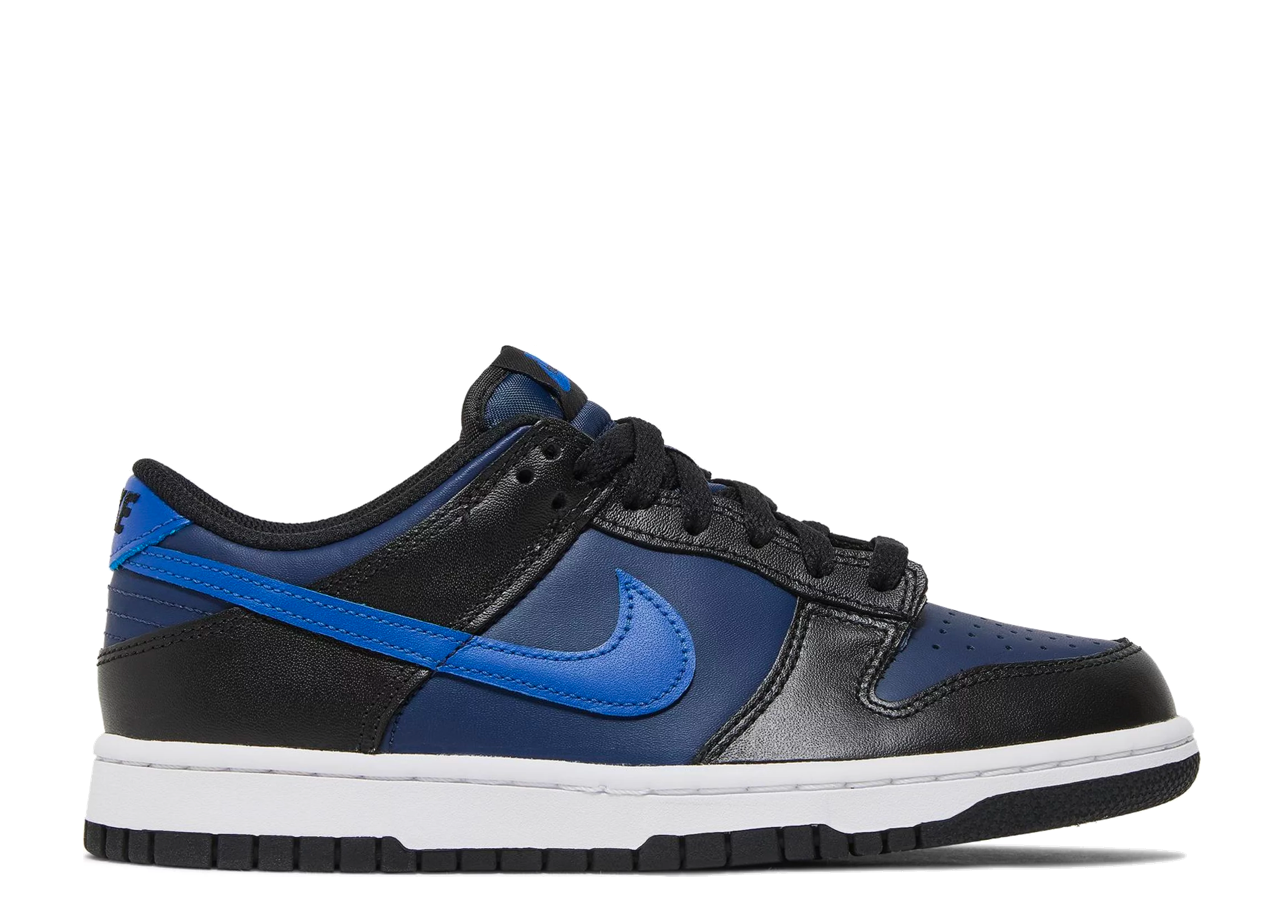 Nike Dunk Low Black Blue (Grade School)