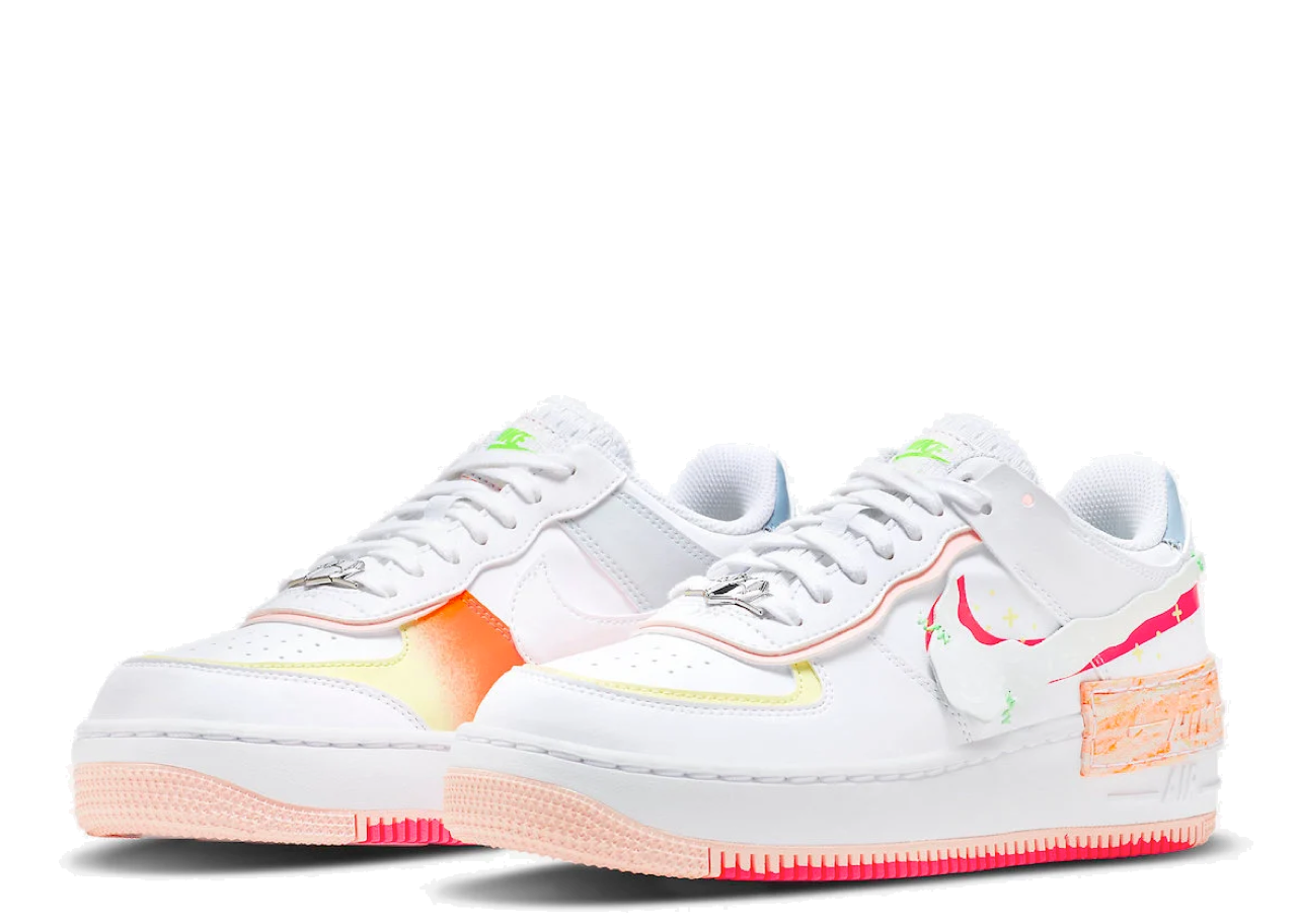 Nike Air Force 1 Low Shadow White Pink Orange (Women's) - photo 2