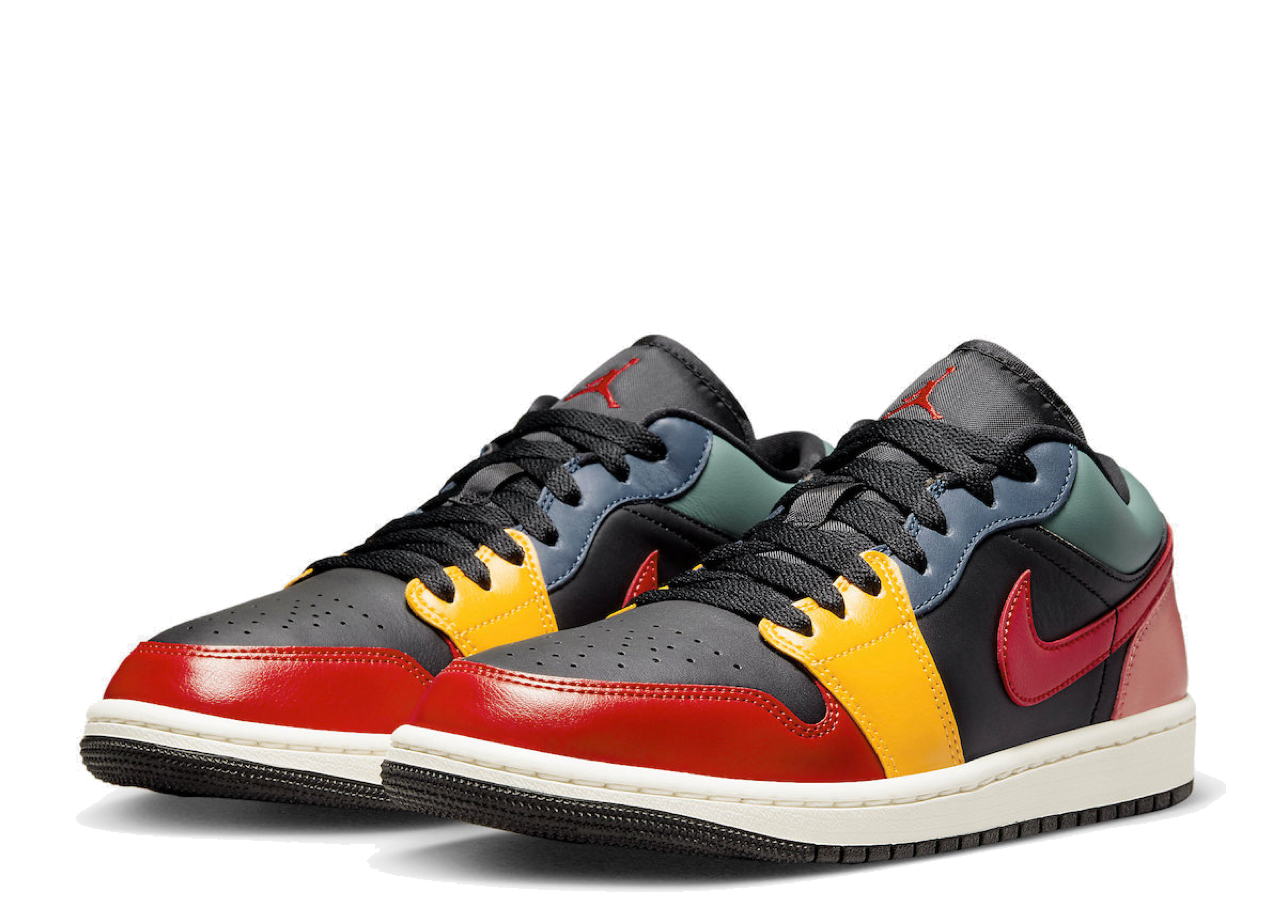 Air Jordan 1 Low SE Black Multi-Color (Women's) - photo 2