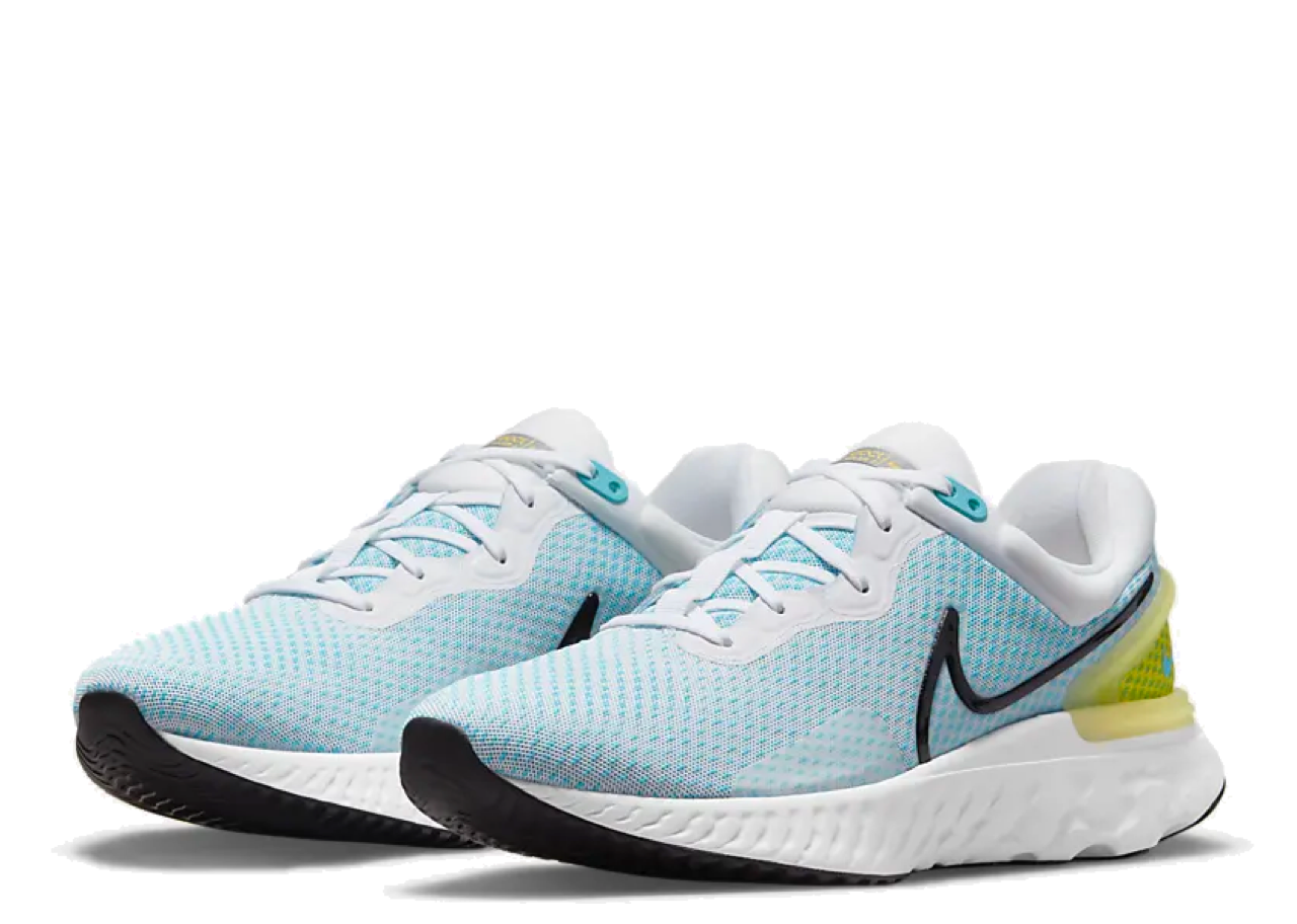 Nike React Miler 3 White Chlorine Vivid Sulfur - photo 2