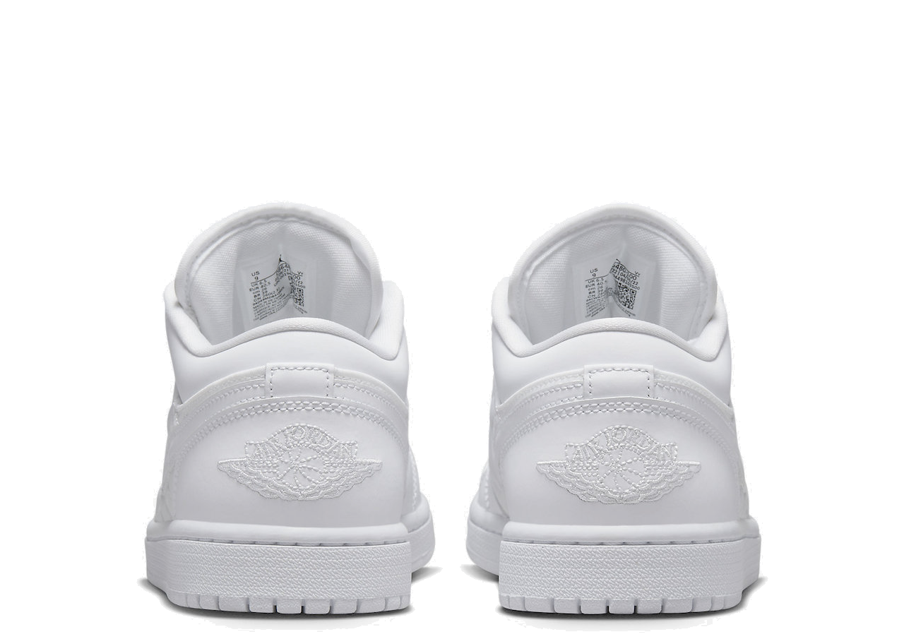 Air Jordan 1 Low Quilted White (Women's) - photo 3