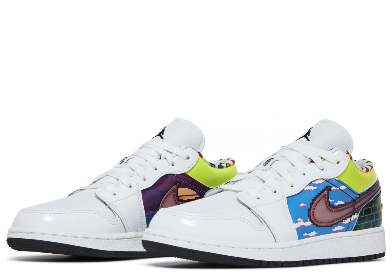 Air Jordan 1 Low Old School Gaming (Grade School) - photo 2
