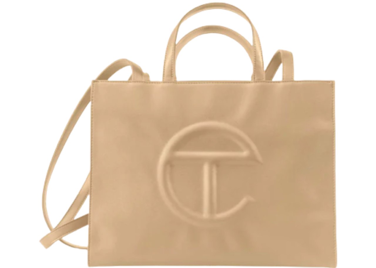Medium Cream Shopping Bag
