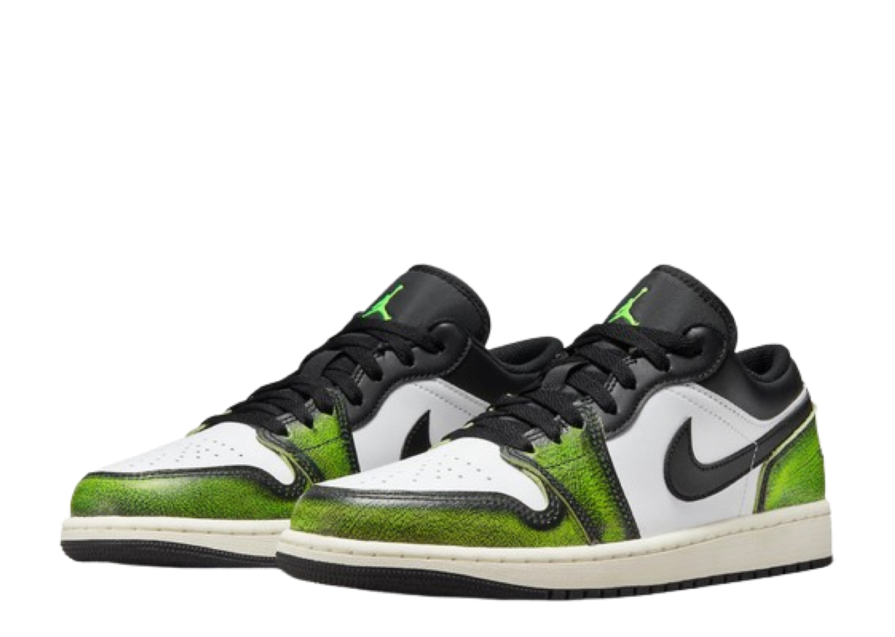 Air Jordan 1 Low Wear Away Electric Green - photo 2