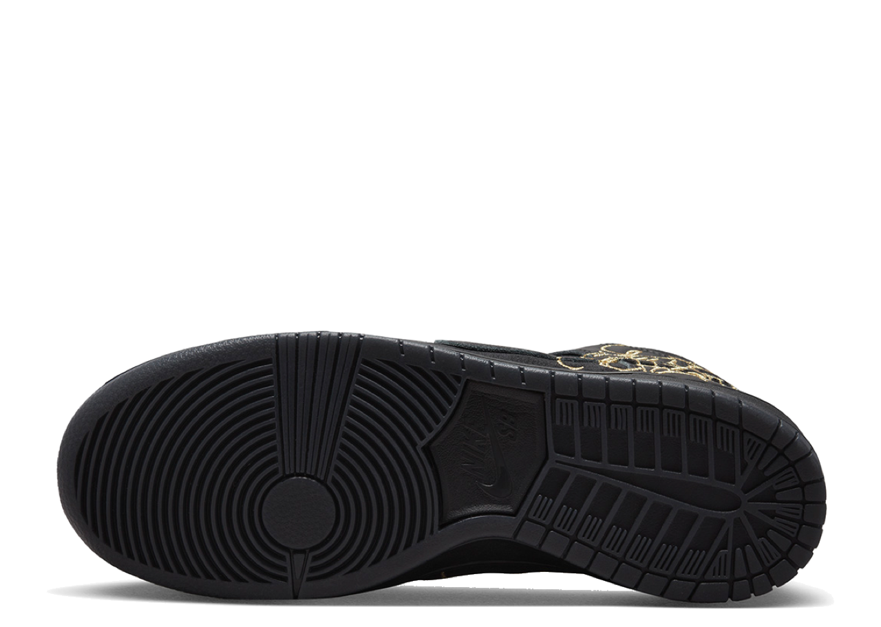 Nike SB Dunk High FAUST Black Gold - photo 4