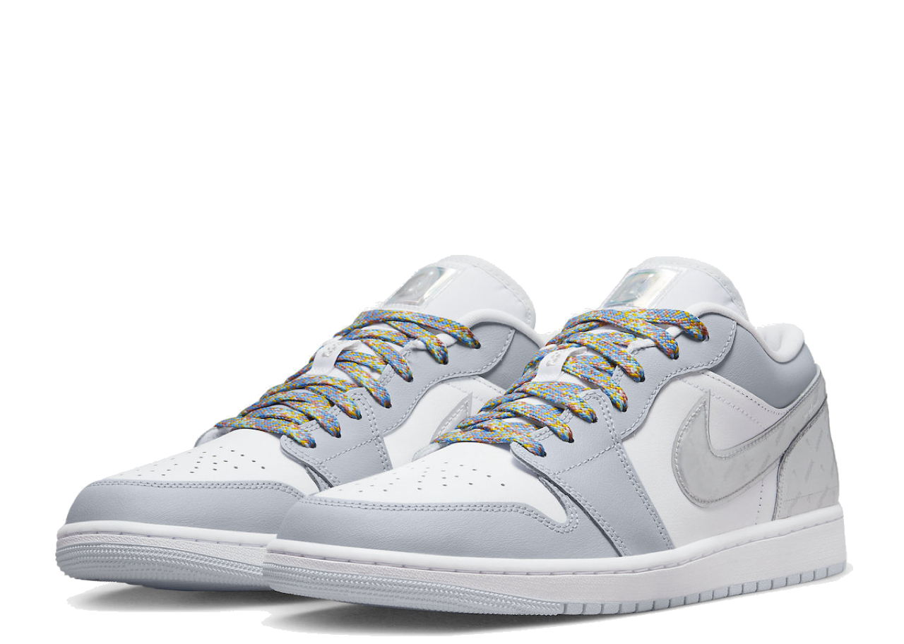Air Jordan 1 Low SE Tear Away Silver - photo 2