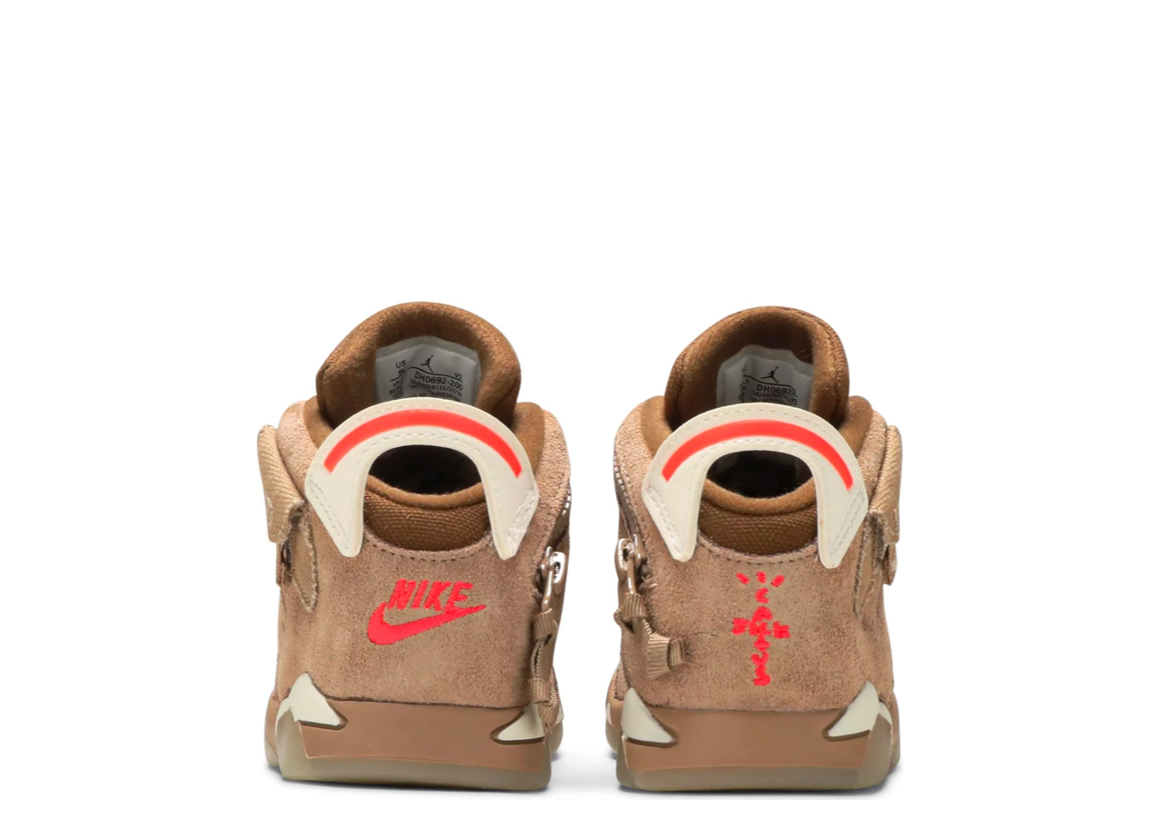 Air Jordan 6 Retro Travis Scott British Khaki (Toddler) - photo 4