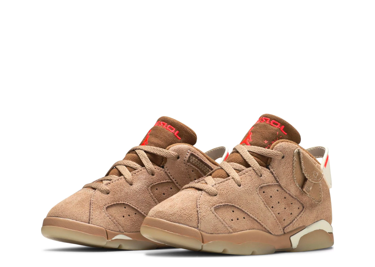 Air Jordan 6 Retro Travis Scott British Khaki (Toddler) - photo 2