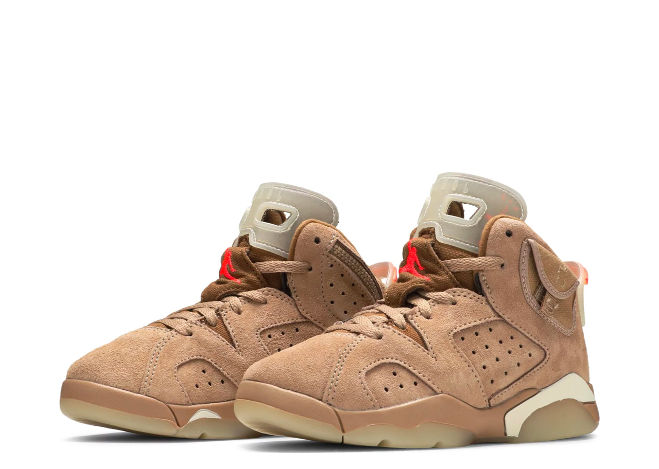 Air Jordan 6 Retro Travis Scott British Khaki (Pre-School) - photo 2