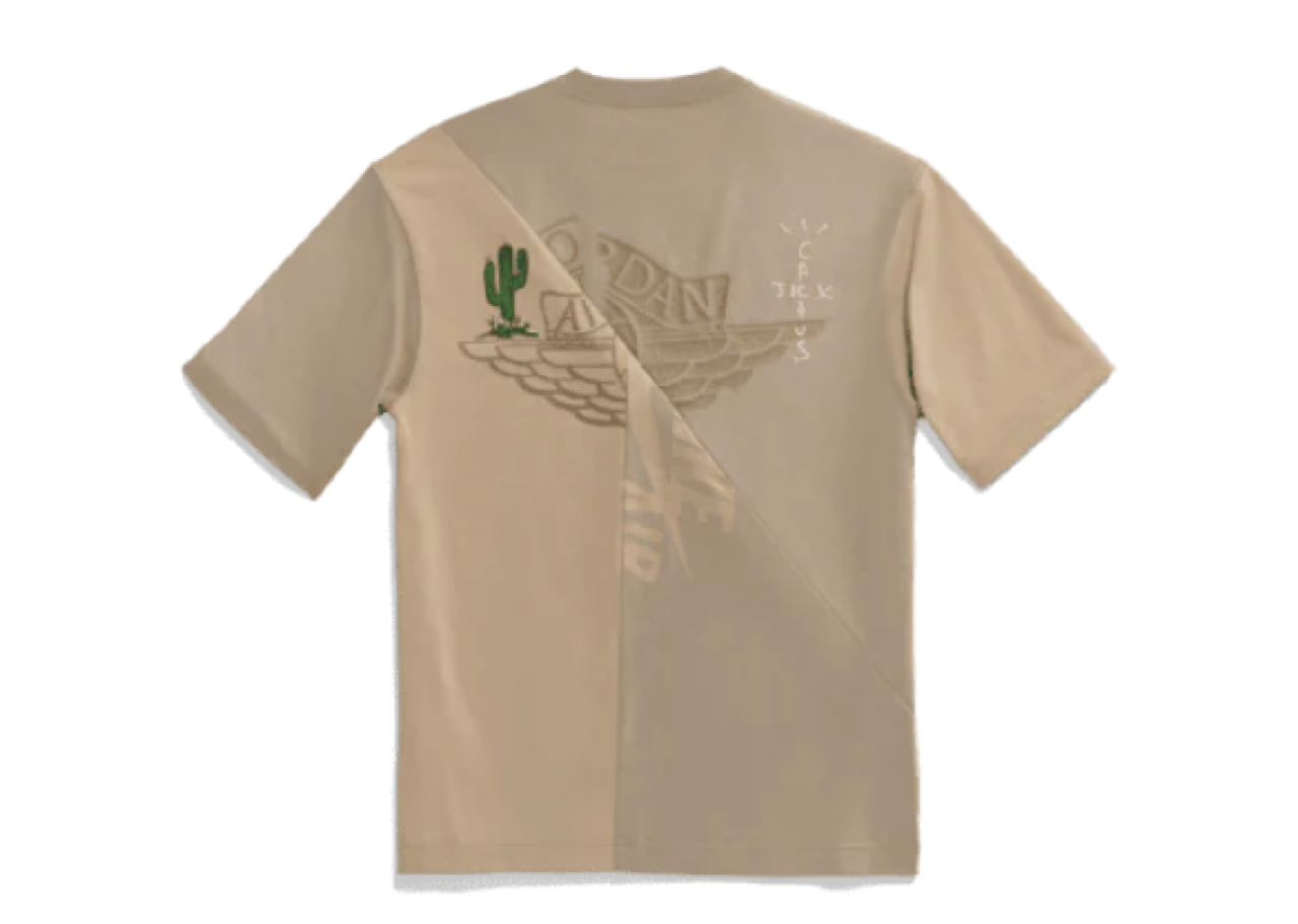 Travis Scott Cactus Jack x Jordan T-shirt Khaki Desert (Asia Sizing) - photo 2