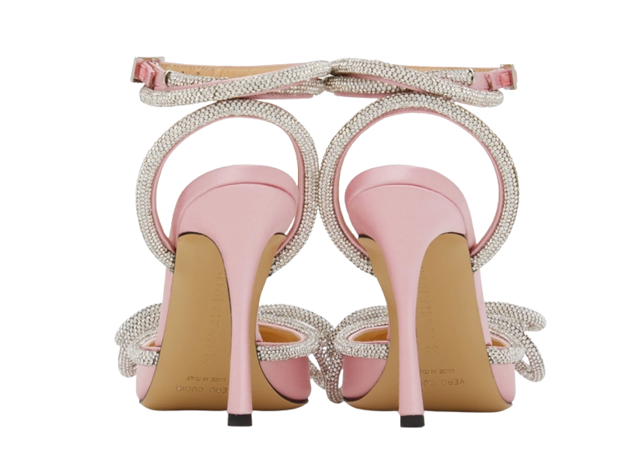 Mach & Mach Double Bow Silk Heels - photo 3
