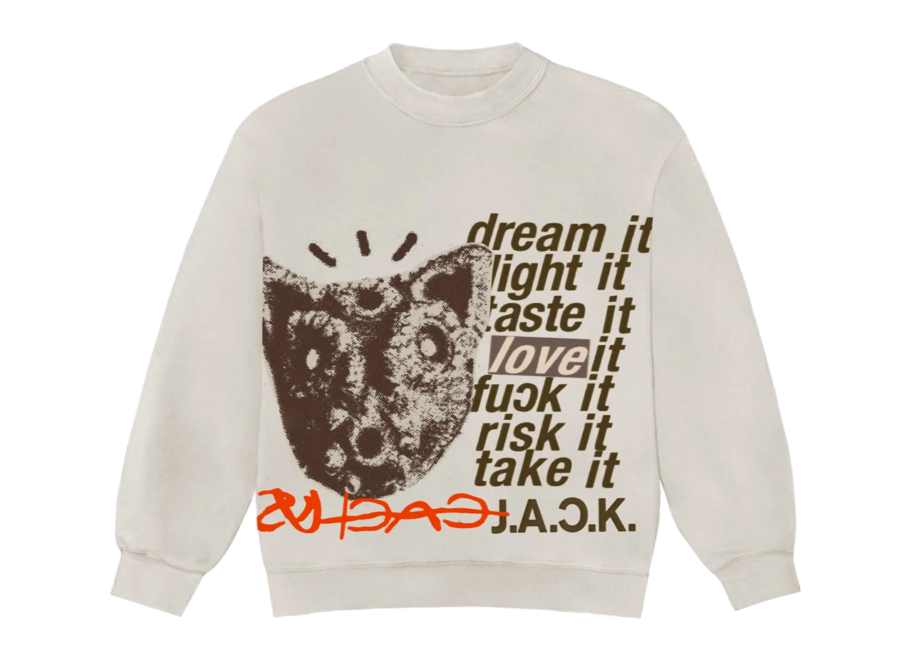 Travis Scott D.L.T.L.F.R.T. Crewneck Natural