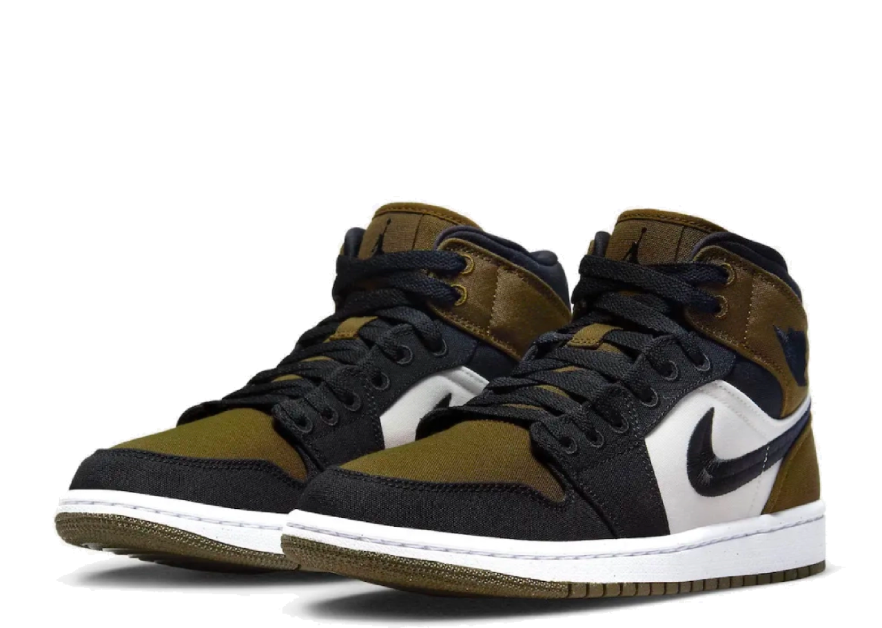 Air Jordan 1 Mid Olive Toe (Women's) - photo 2