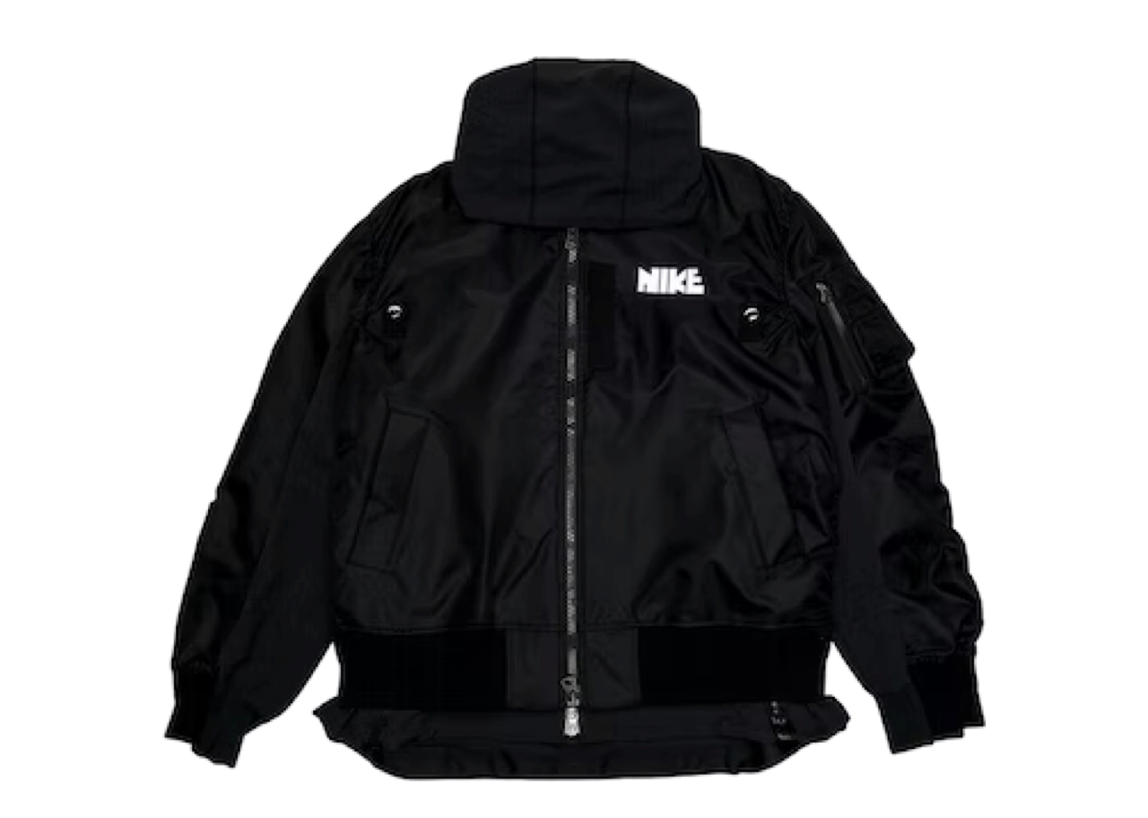 Nike x Sacai Layered Bomber Jacket Black