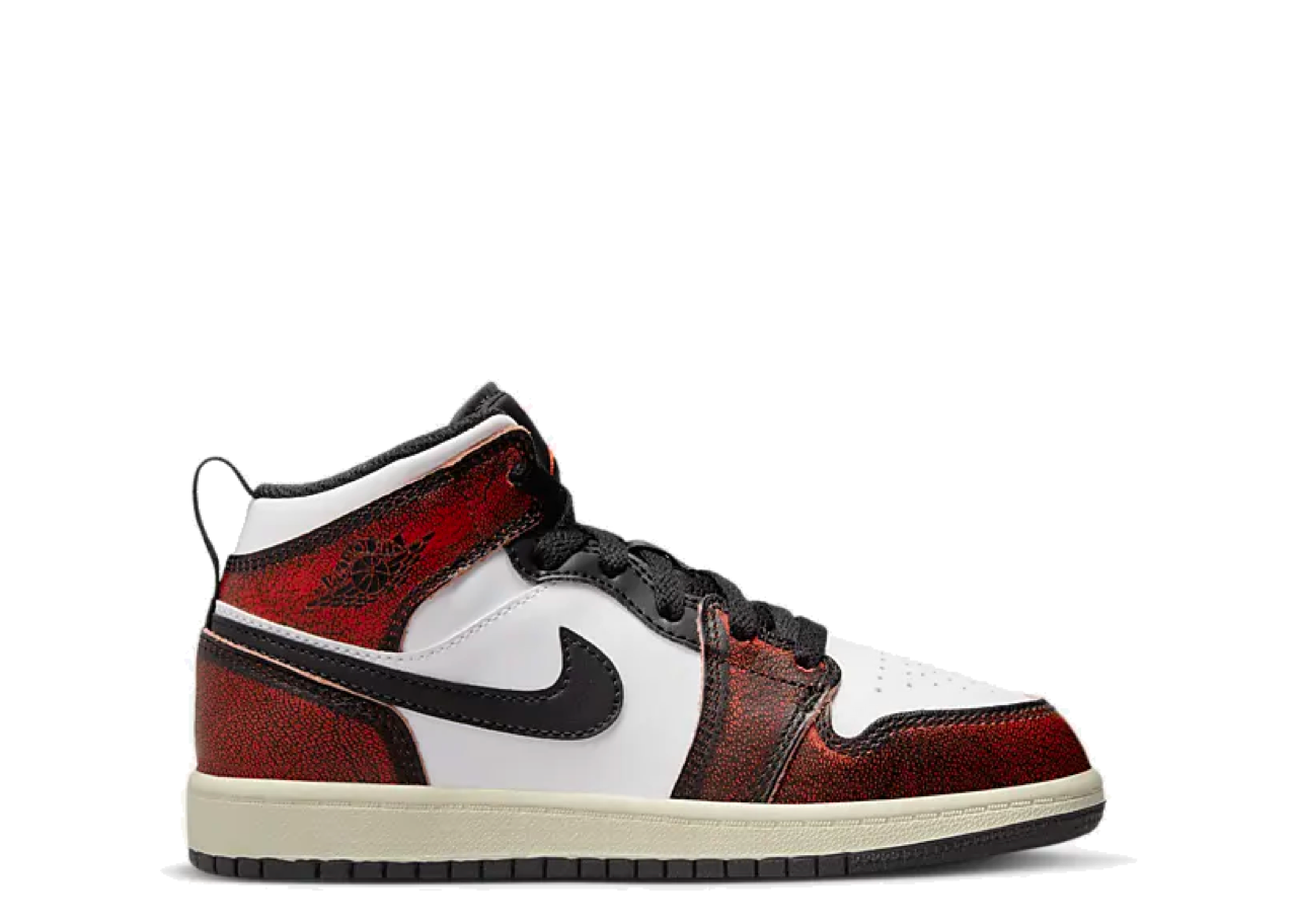 Air Jordan 1 Mid SE Wear-Away Chicago (Pre-School)